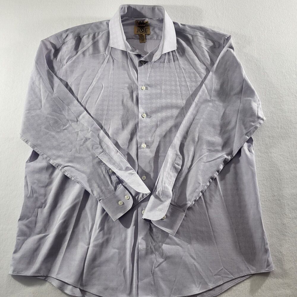 JOE Joseph Abboud JUST ONE EARTH Men's Long Sleeve Button  Shirt Sz 18  1/2 Tall